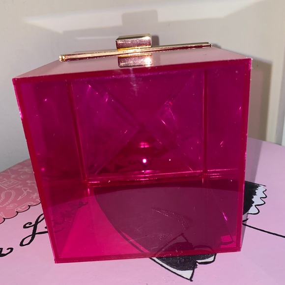 Pink Transparent Box Handbag - Picture 4 of 7